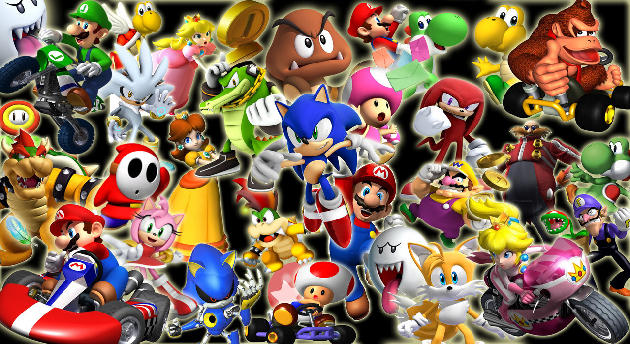 Mario And Sonic Wallpaper By Quorratheiso Fan Art Games