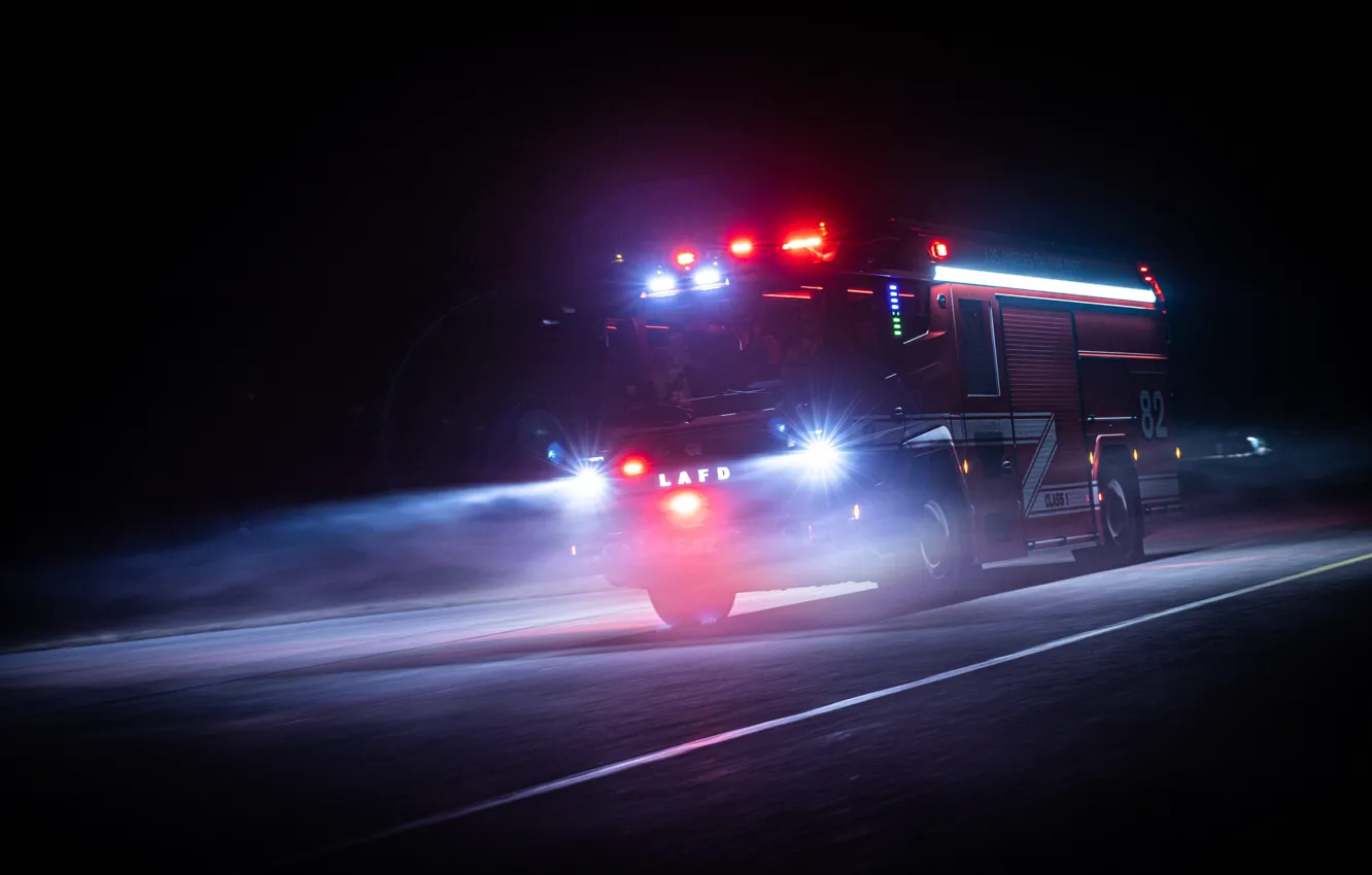 Wallpaper Fire Truck Lafd Rosenbauer Rtx Image For Desktop Section