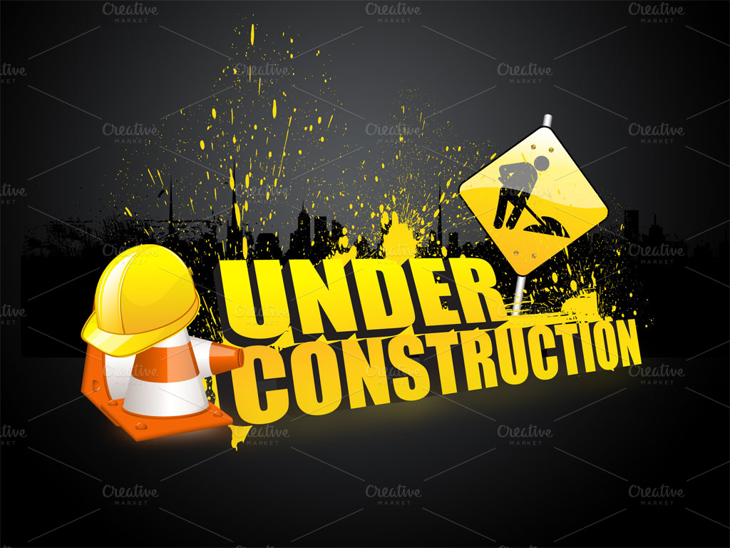 Under Construction Background Web Elements On Creative Market