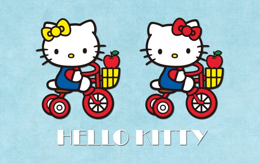 Hello Kitty Wallpaper With Light Blue Background Kawaii