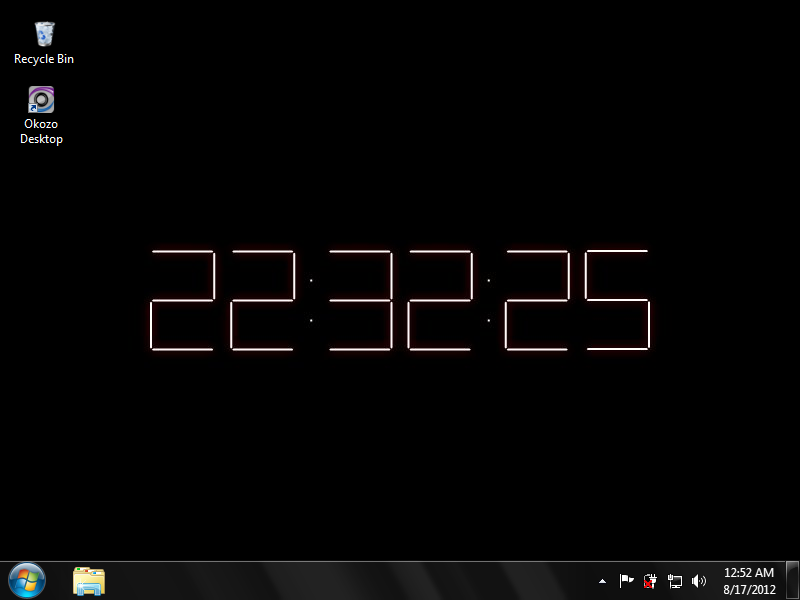 Puter Desktop Wallpaper Clock In HD