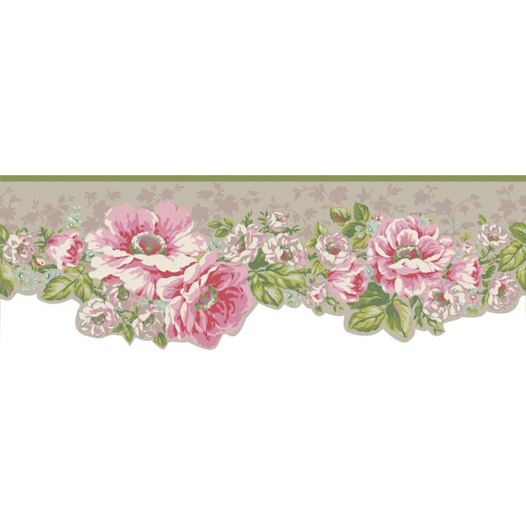 Victorian Rose Wallpaper Border Ashford House Blooms