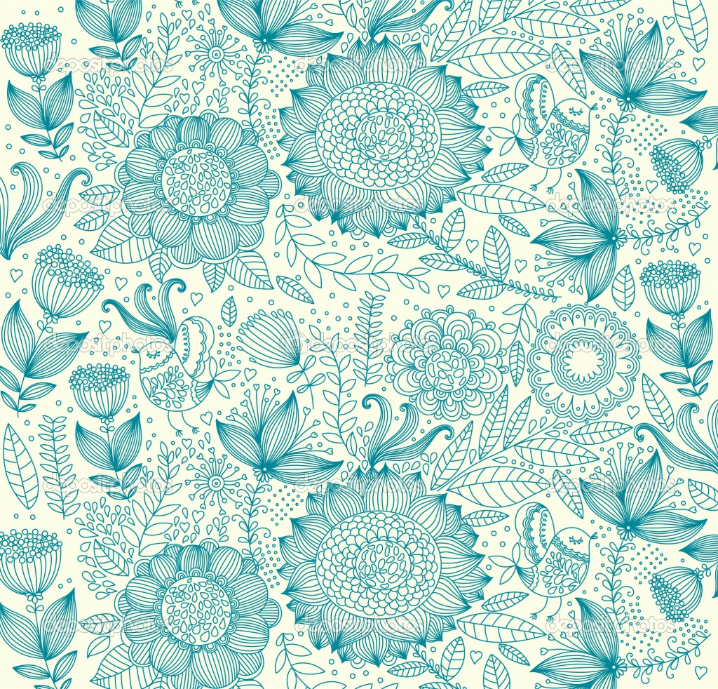 blue floral backgrounds tumblr