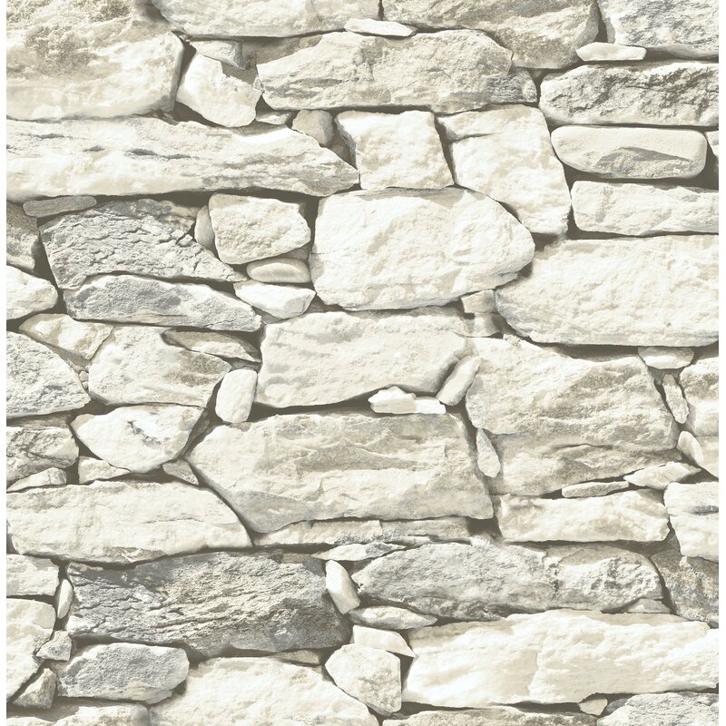 Millwood Pines Fawley Stonewall L X W Texture Wallpaper