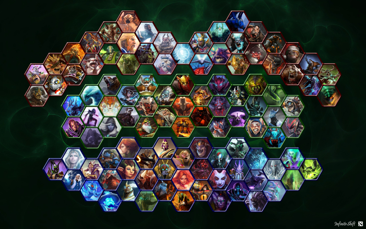 Dota 2 All Heroes Wallpaper by Shifty44 on