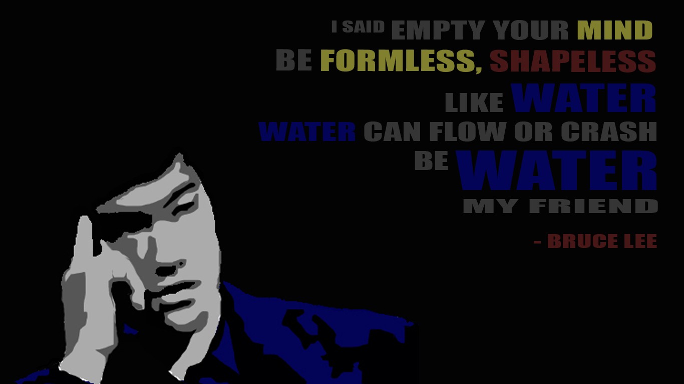 Bruce Lee Quote Simple Wallpapers HD Desktop and Mobile
