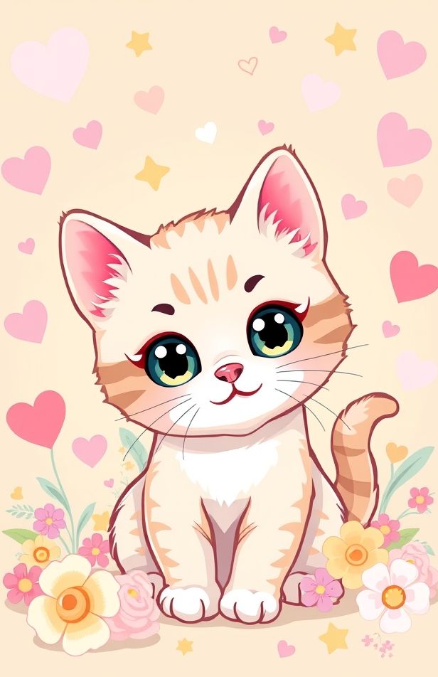 Kawaii Cat Wallpaper