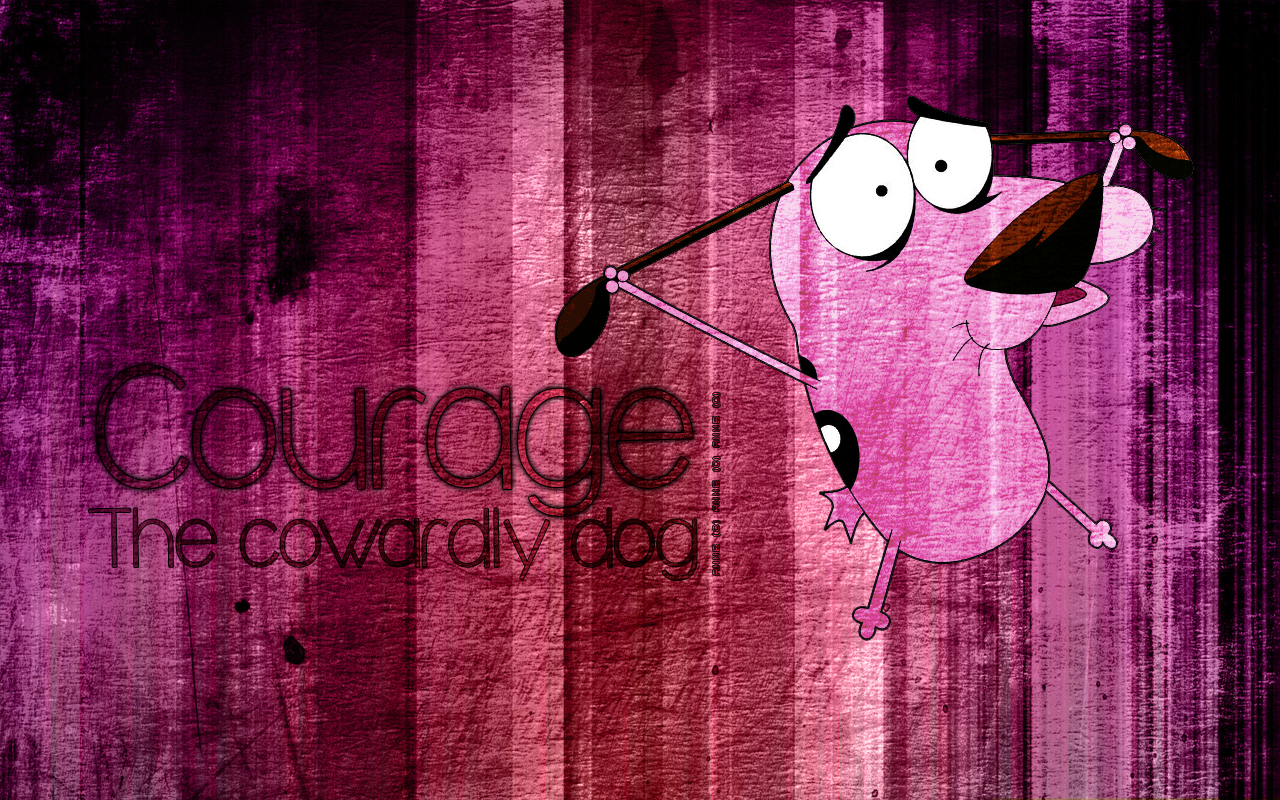 Courage The Cowardly Dog By Xanne Art