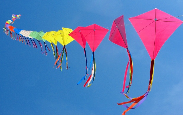Makar Sankranti Colorful Kites Click To