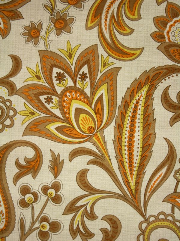 Large Pattern Paisley Wallpaper