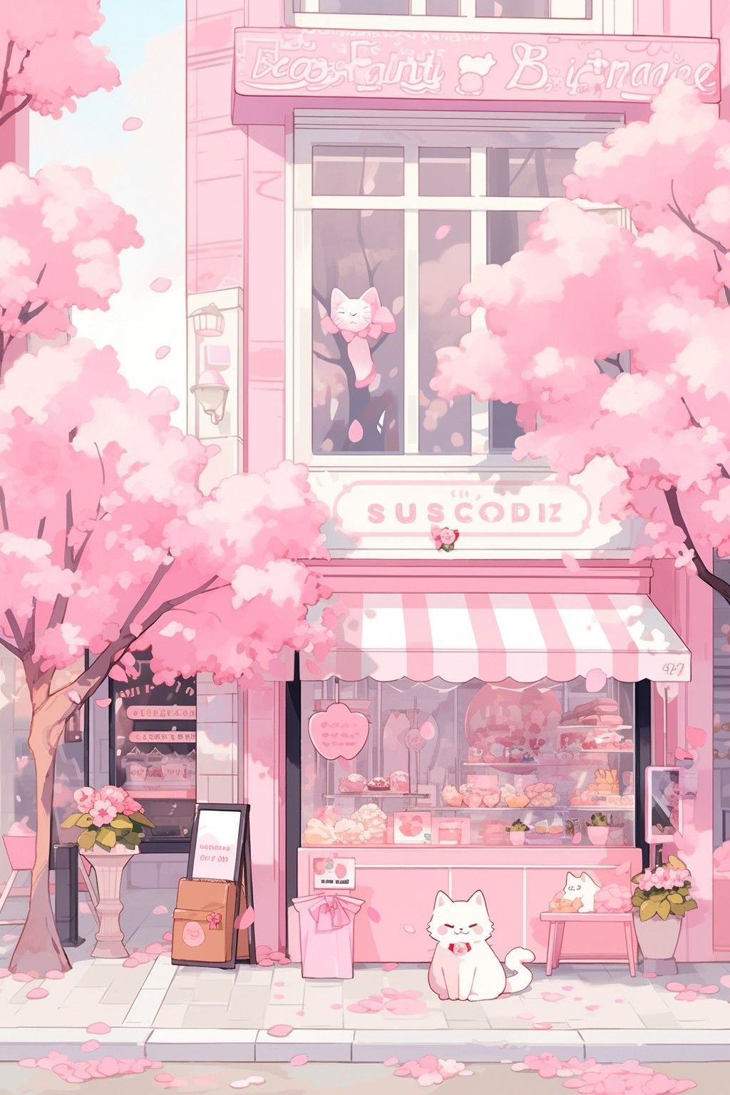 Pink Anime Aesthetic Wallpaper