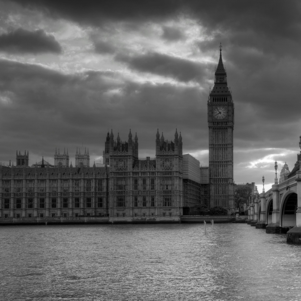 London Wallpaper Black And White All New