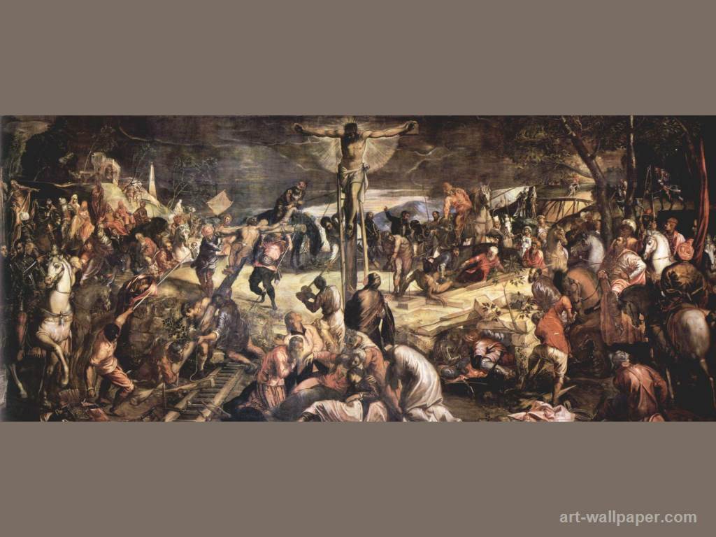 Crucifixion Tintoretto Jacopo Wallpaper