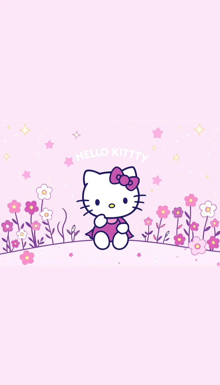Purple Hello Kitty Wallpaper
