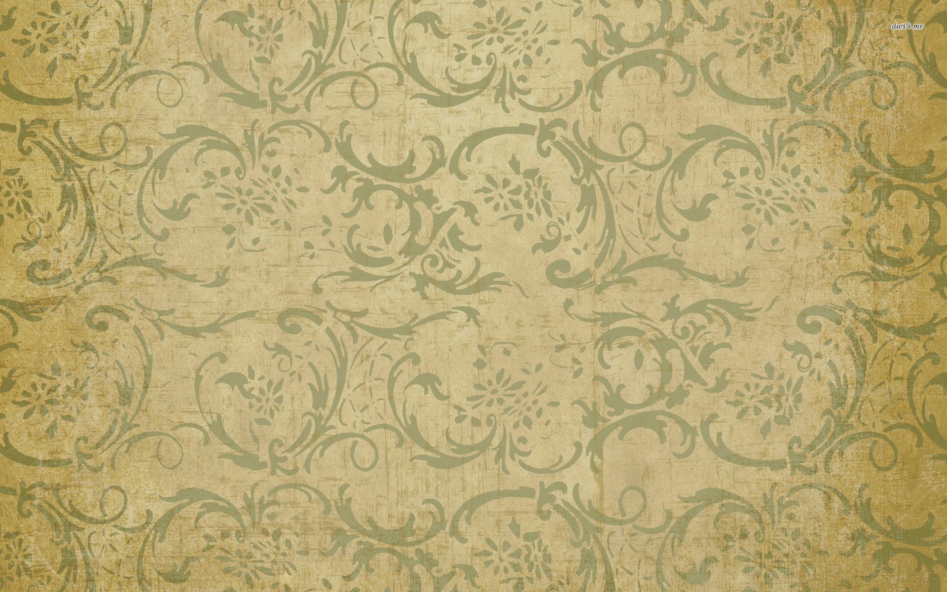 Swirly Vintage Pattern Wallpaper Abstract