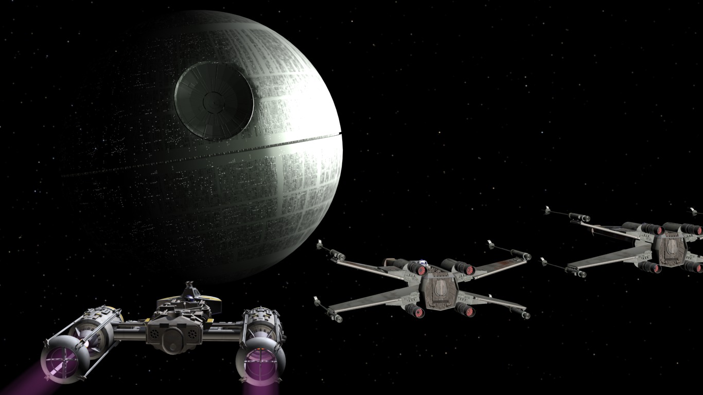 Attack On The Death Star Wallpaper