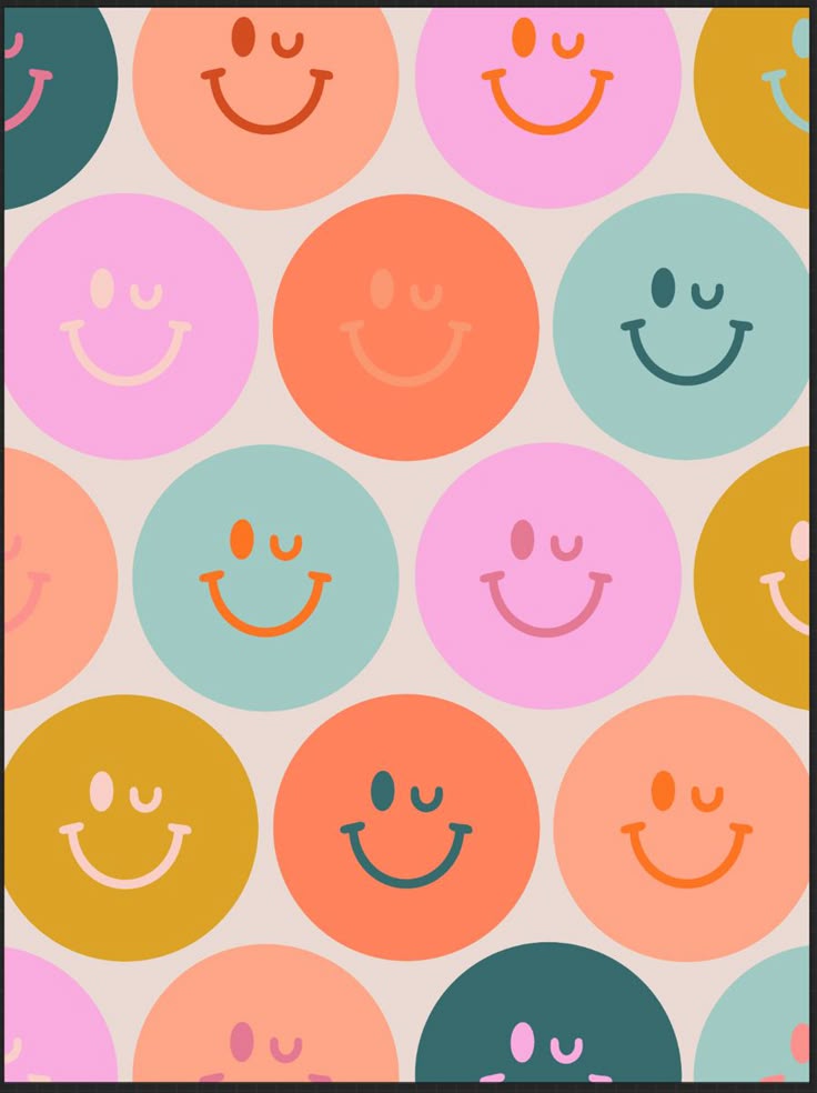 Smiley Face Graphic Wallpaper