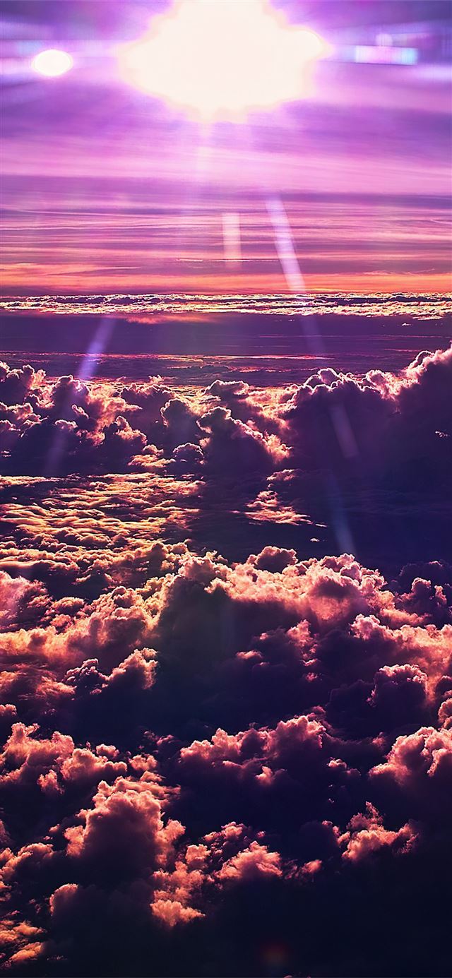 Sky Clouds Sun 4k iPhone Wallpaper