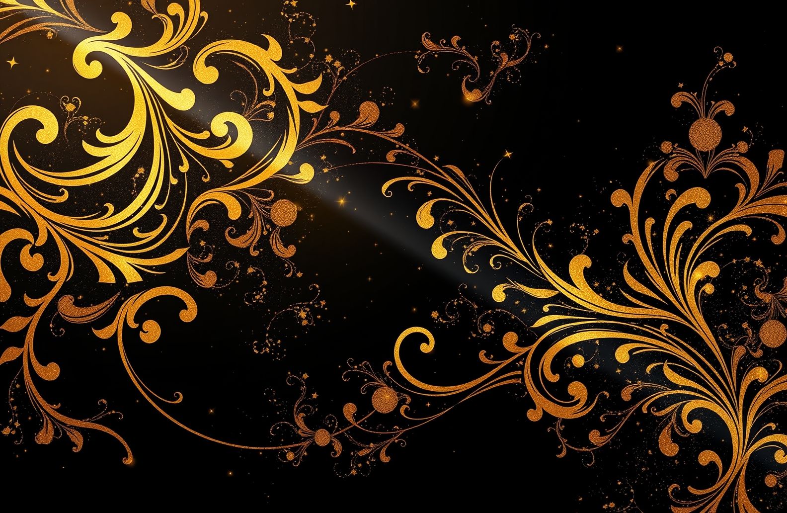 Black And Gold Hd Wallpaper