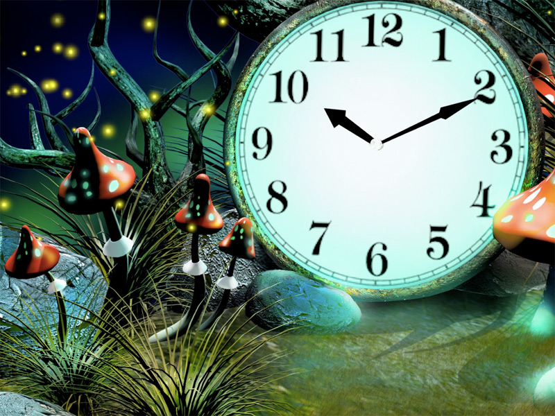 7art Magic Forest Clock screensaver   Enter the Magic Forest and know