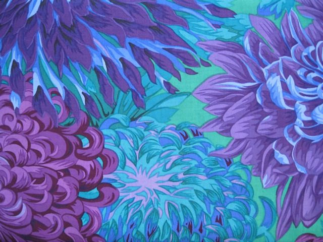 Turquoise And Purple Flower Background Blue Large