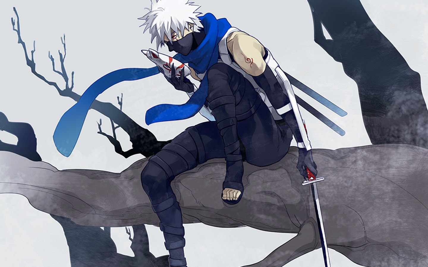 Anbu Kakashi on Dog, kakashi mask HD phone wallpaper