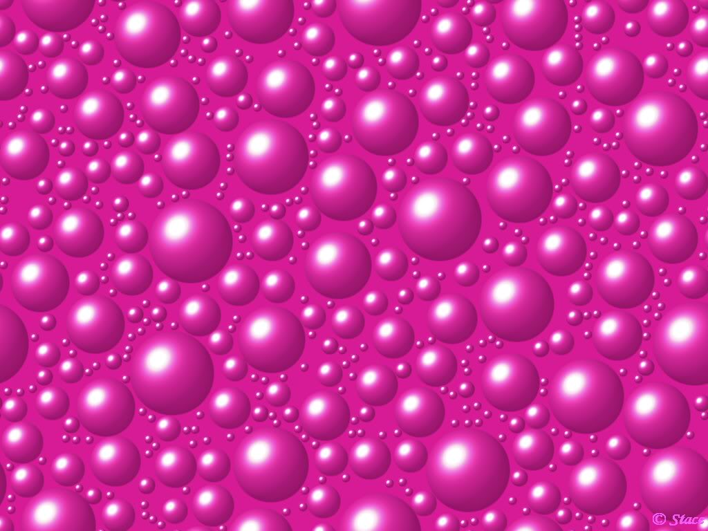 Pink Bubble White Background