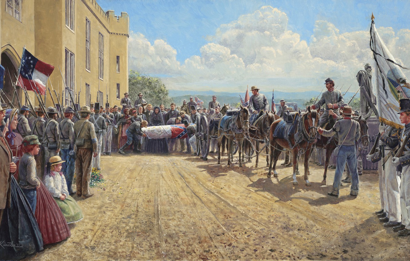 Wallpaper Soldiers Vmi May The Civil War Jackson S Funeral
