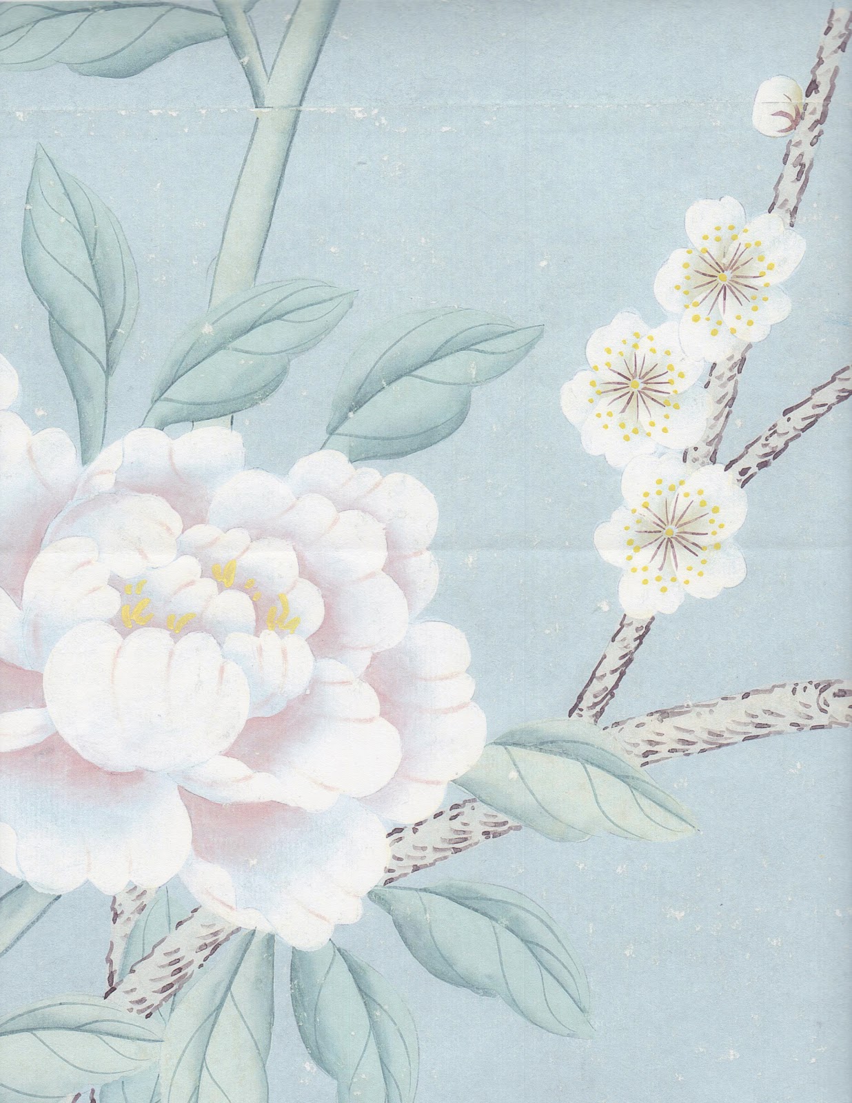 sybaritic spaces The Wait is Over Digital Chinoiserie Wallpapers