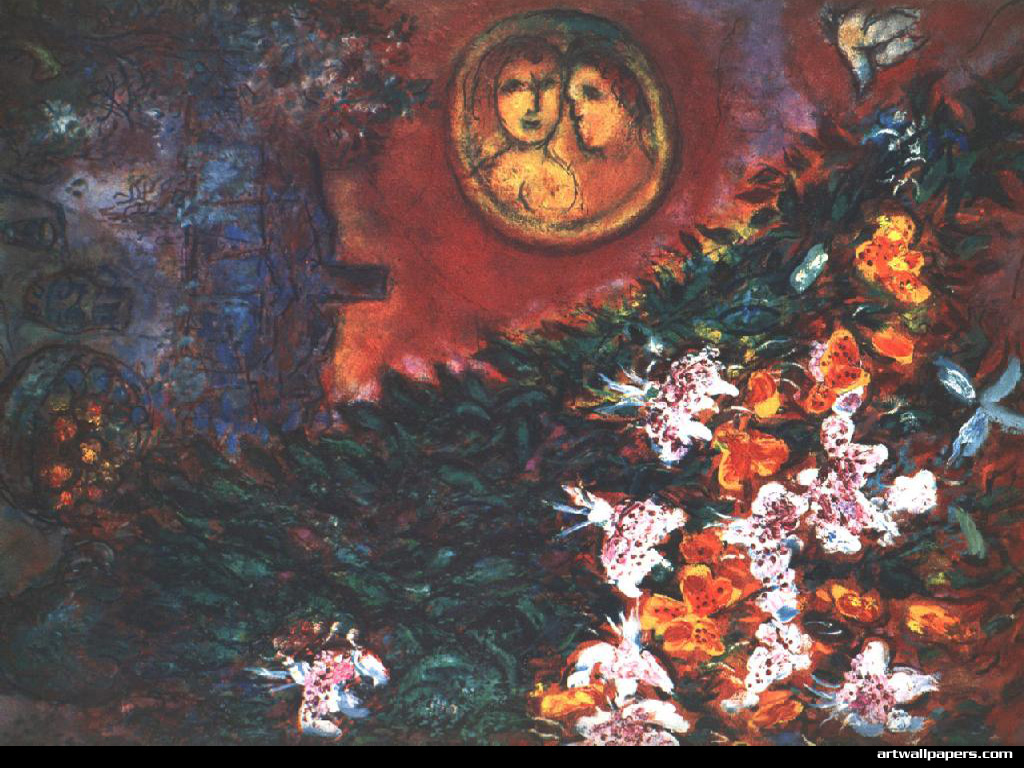 Marc Chagall Paintings Print Wallpaper Gt Artwallpaper