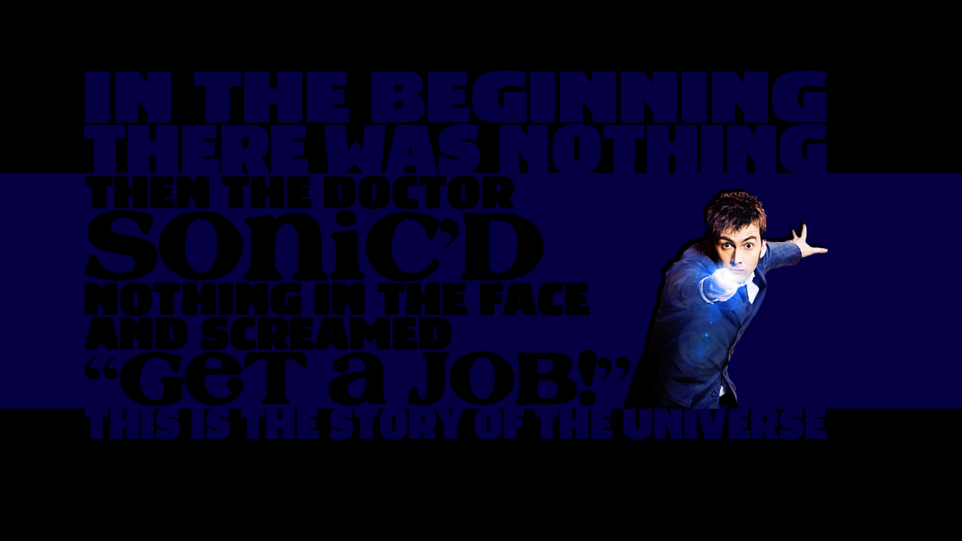 David Tennant Doctor Who Tenth Typography Wallpaper
