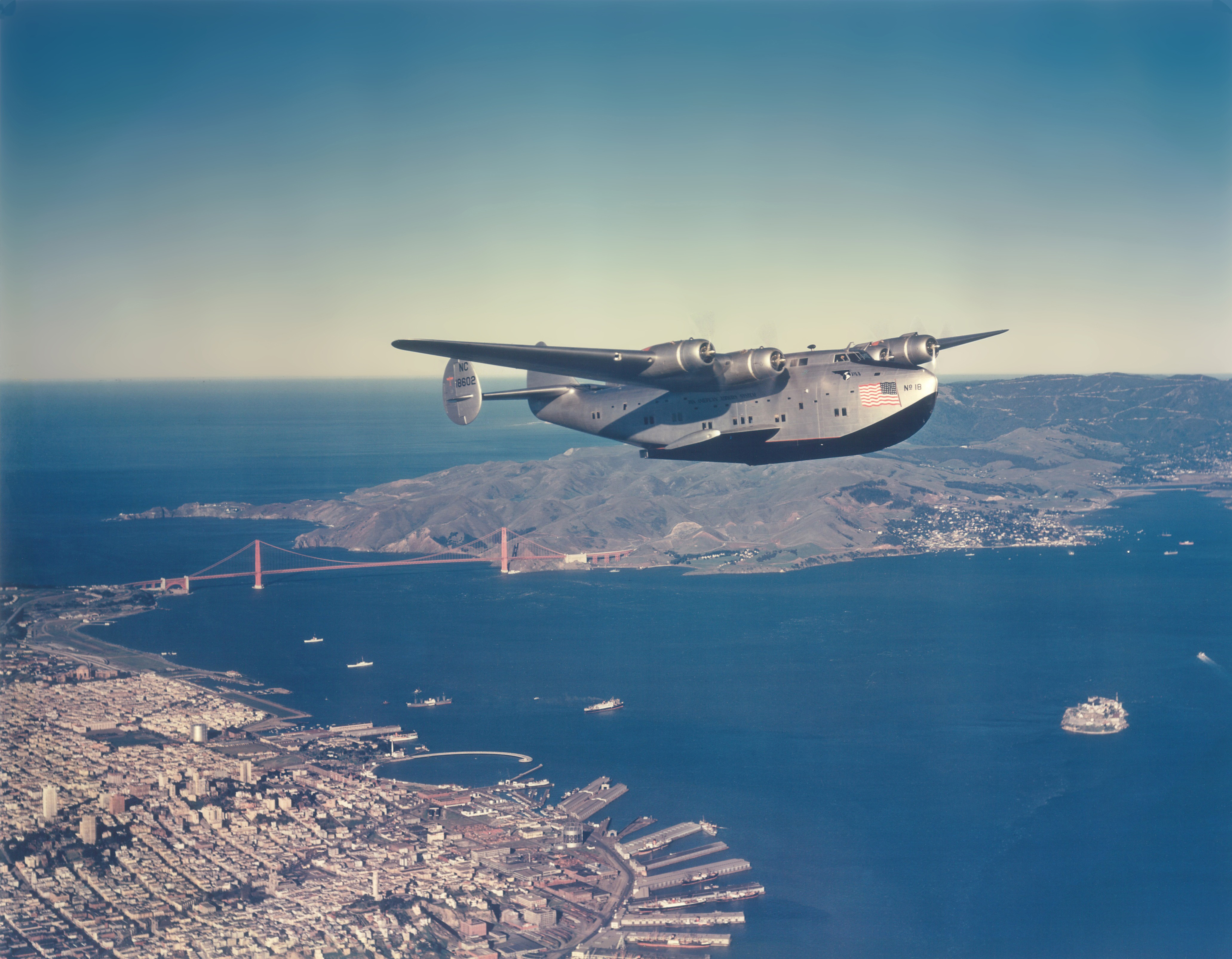 4k Wallpaper Aviation Golden Gate San Francisco Pan American