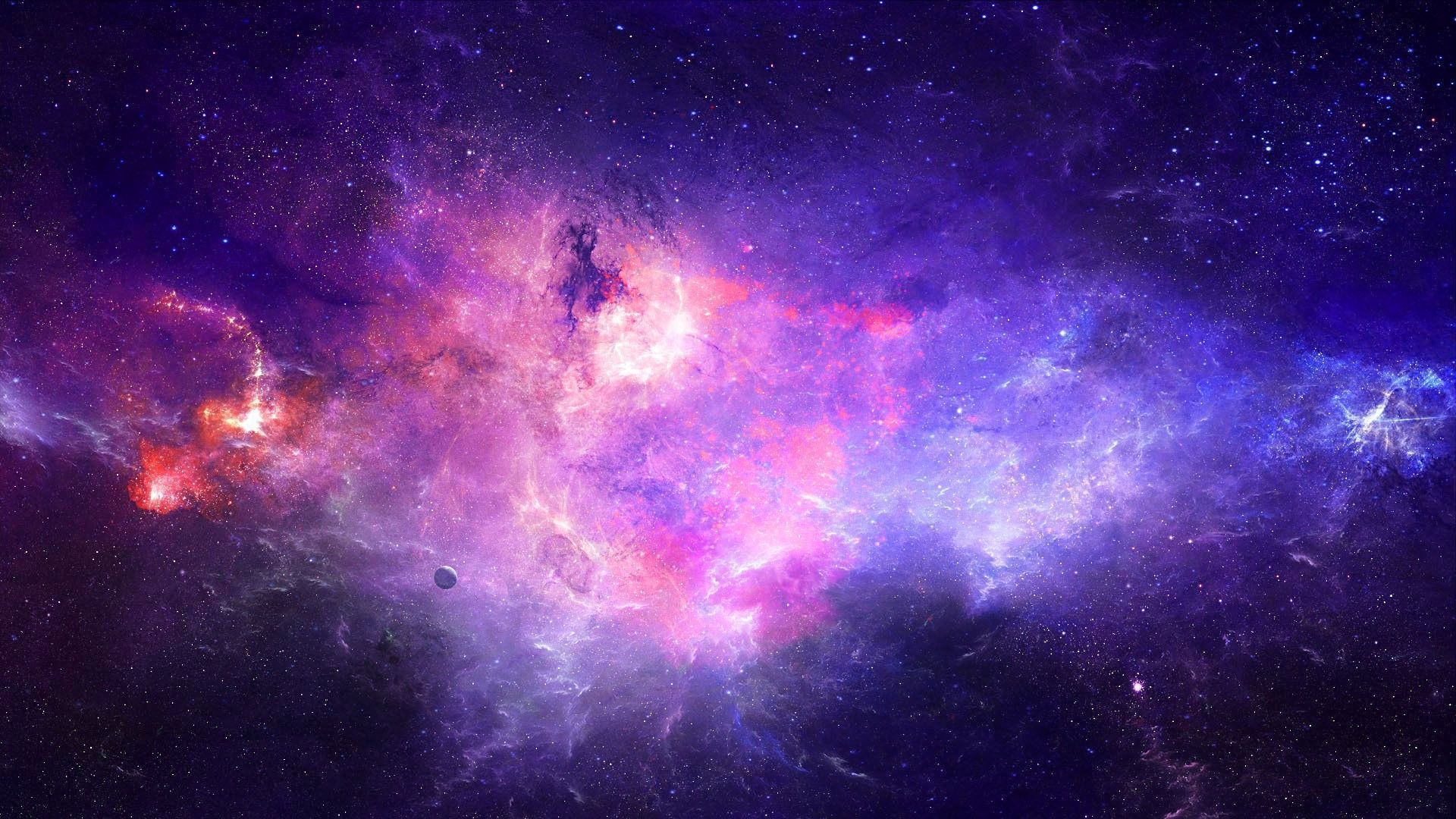 Purple Galaxy Wallpaper In