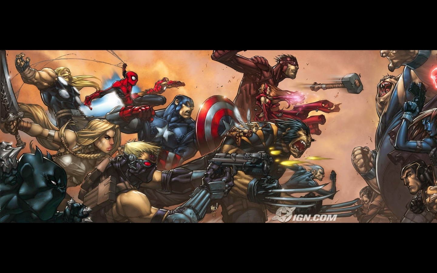 Wolverine Dual Avengers Ics Marvel High Resolution Wallpaper