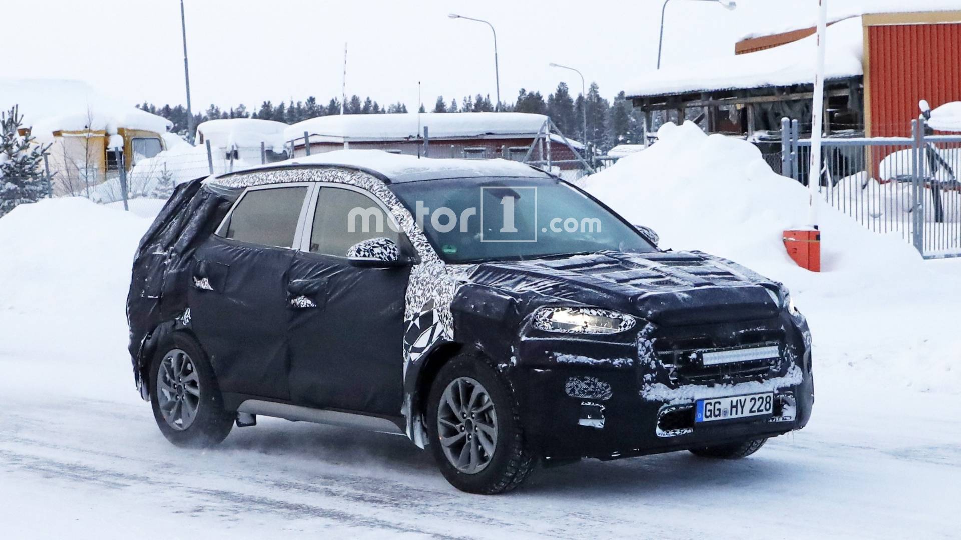 Hyundai Tucson Facelift Spied Winter Testing With A Lot Of Camo