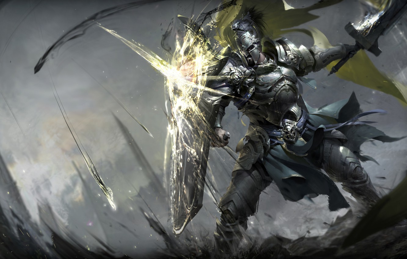 Wallpaper Sword Armor Warrior Art Shield Warriors