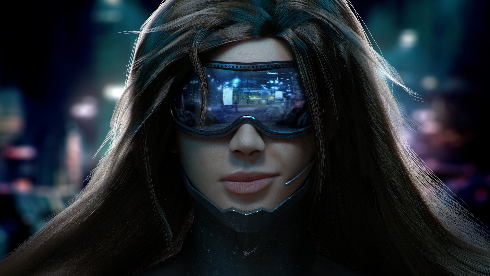 Cyber Girl Futuristic Look 2430 Wallpapers and Stock Photos 1920x1080