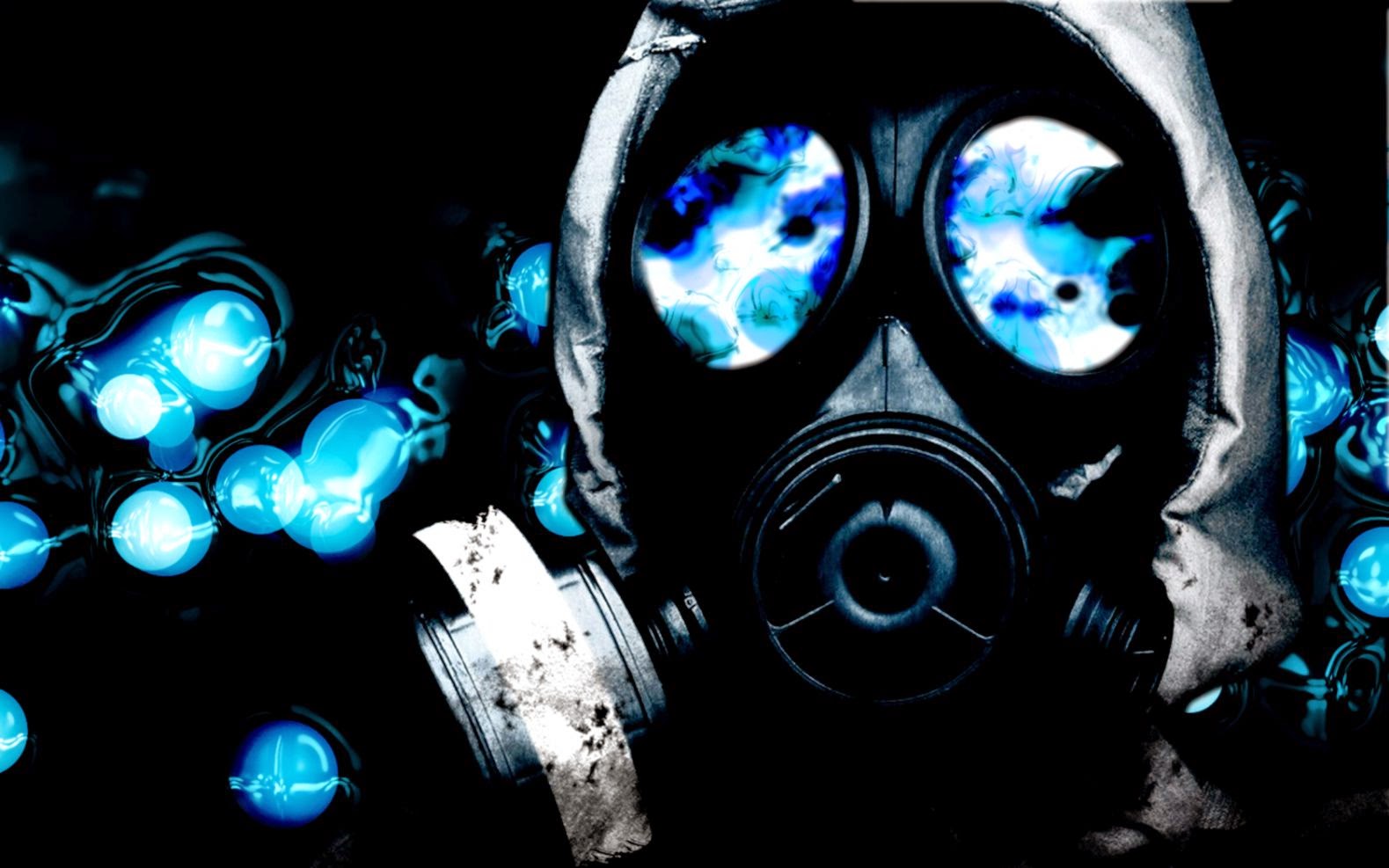 esports cool gas mask blue