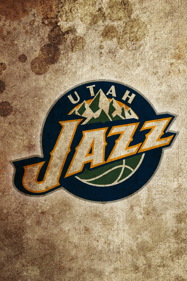Utah Jazz Grunge iPhone Wallpaper