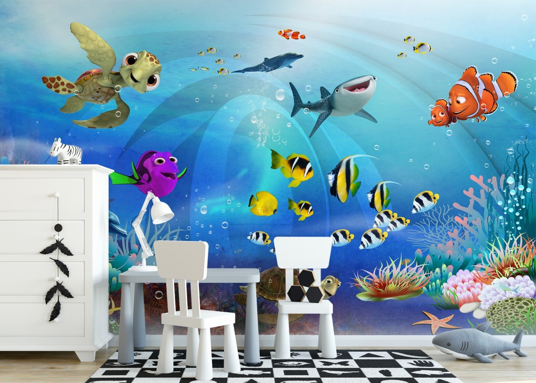 Cartoon Undersea Wallpaper Mural Wallmur