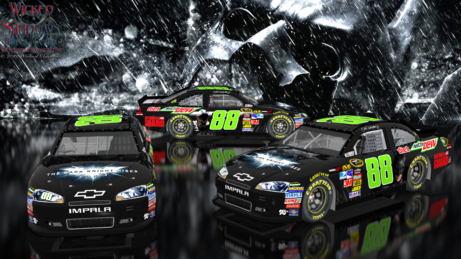 Wallpapers By Wicked Shadows Dale Earnhardt Jr The Dark Knight Rises 1920x1080