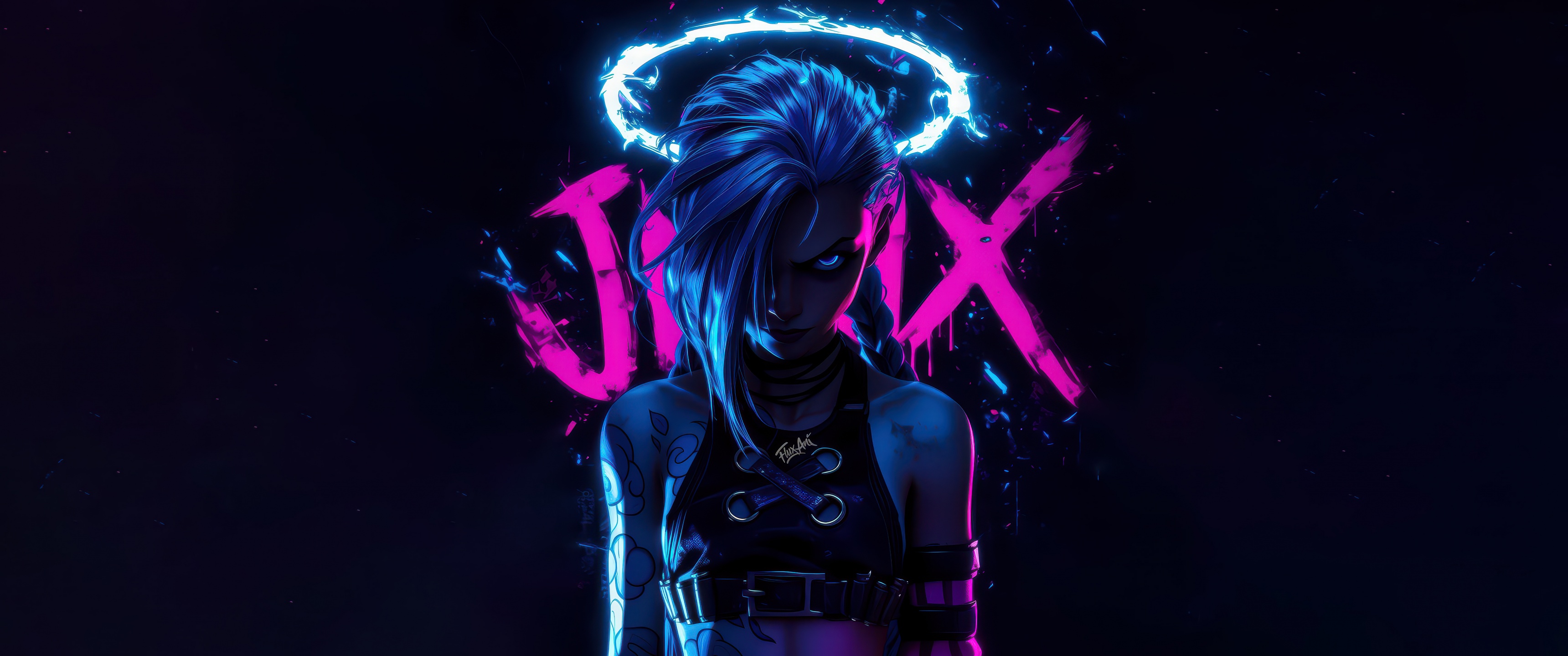 Jinx Wallpaper 4k Neon Art Dark 5k