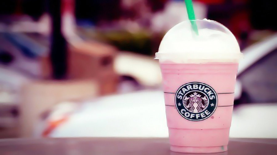 Pink Starbucks Wallpaper By
