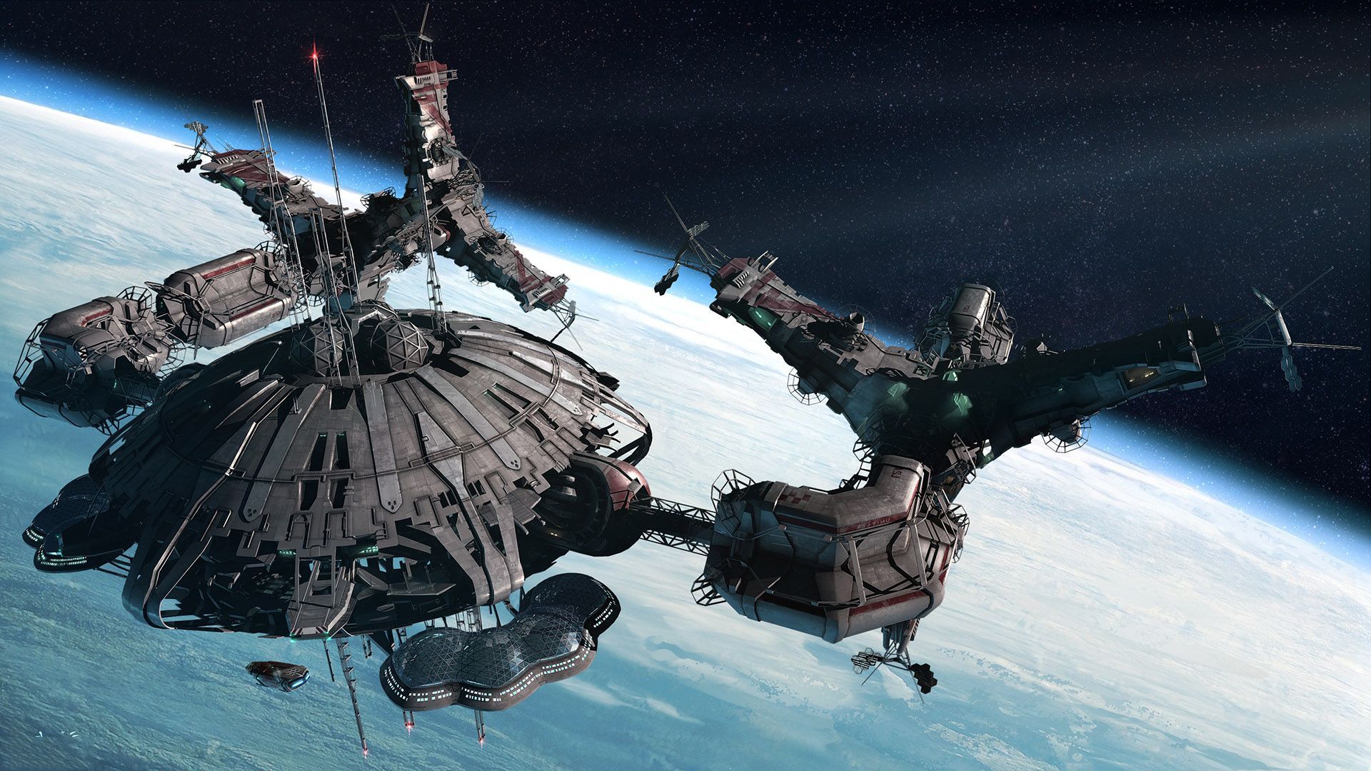 Space Station Widescreen Wallpaper