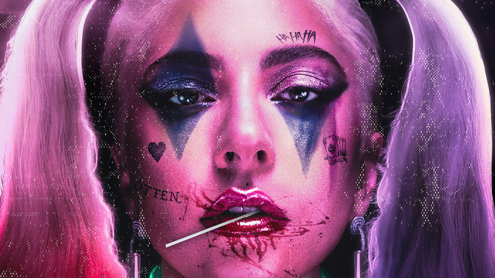 Lady Gaga X Harley Quinn Laptop Full HD 1080p 4k Wallpaper Image
