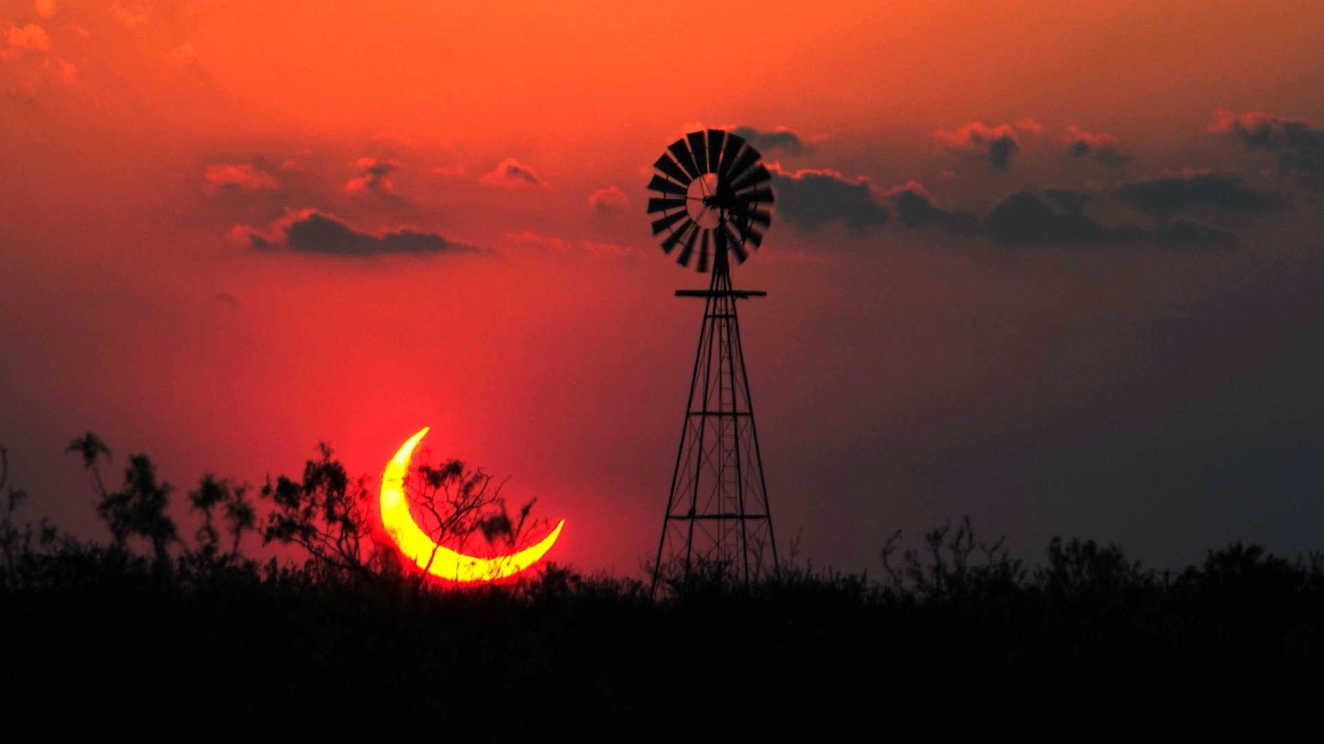 landscape Sun Texas Eclipse Wallpapers HD Desktop and Mobile