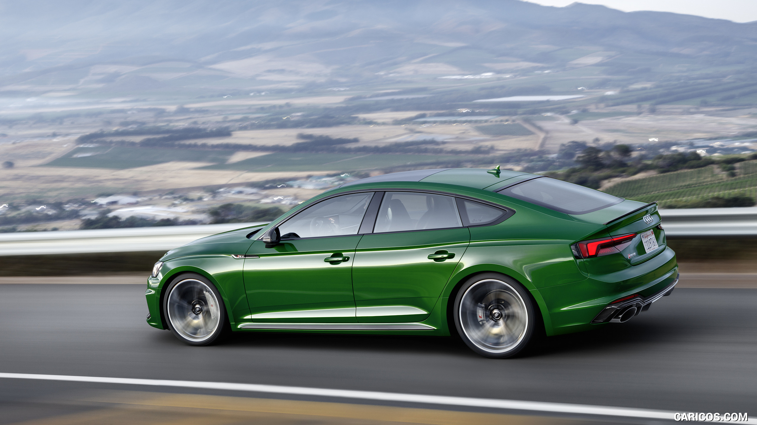 Audi Rs Sportback Color Sonoma Green Metallic Side