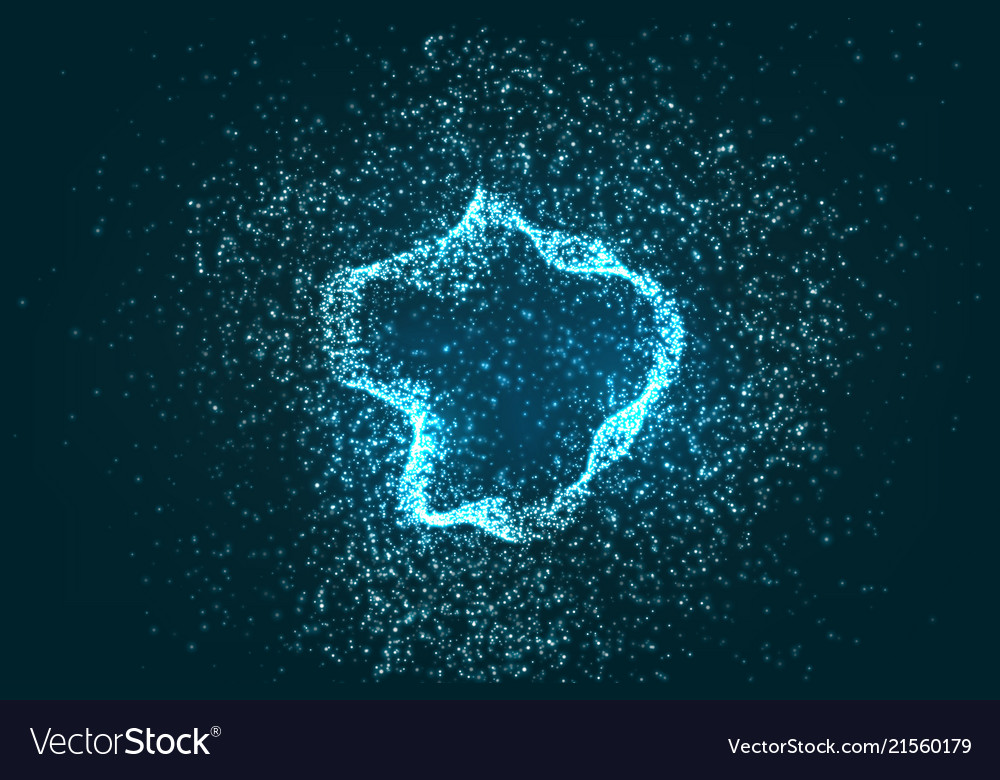 Glowing Particles Background Royalty Vector Image