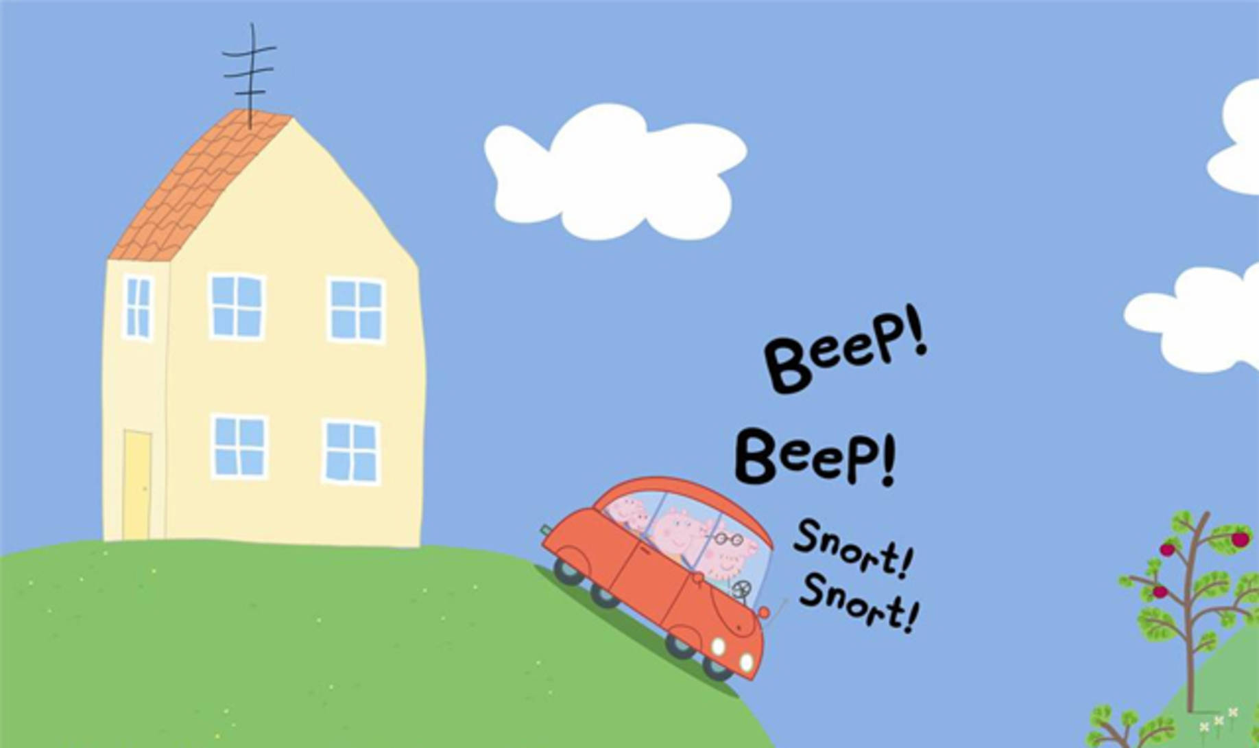 Peppa Pig Haus Wallpaper