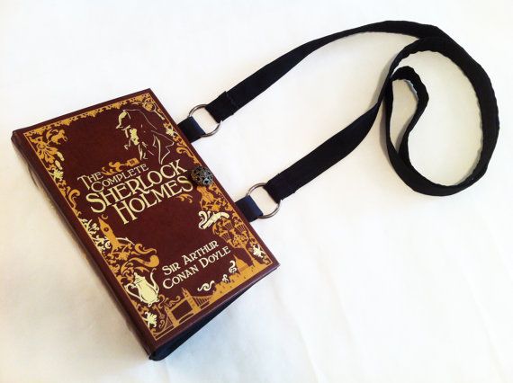 Sherlock Holmes Book Purse Bbc 221b Wallpaper Fabric Choice